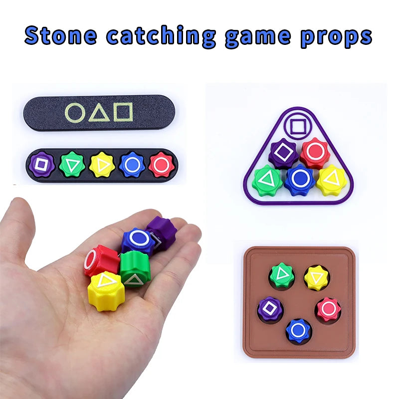 5-Sieve Korean Gonggi Set – Hand-Eye Coordination Stone Catching Game